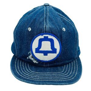 Vintage Southwestern Bell Telephone Denim Patch Hat SWBT Made In USA